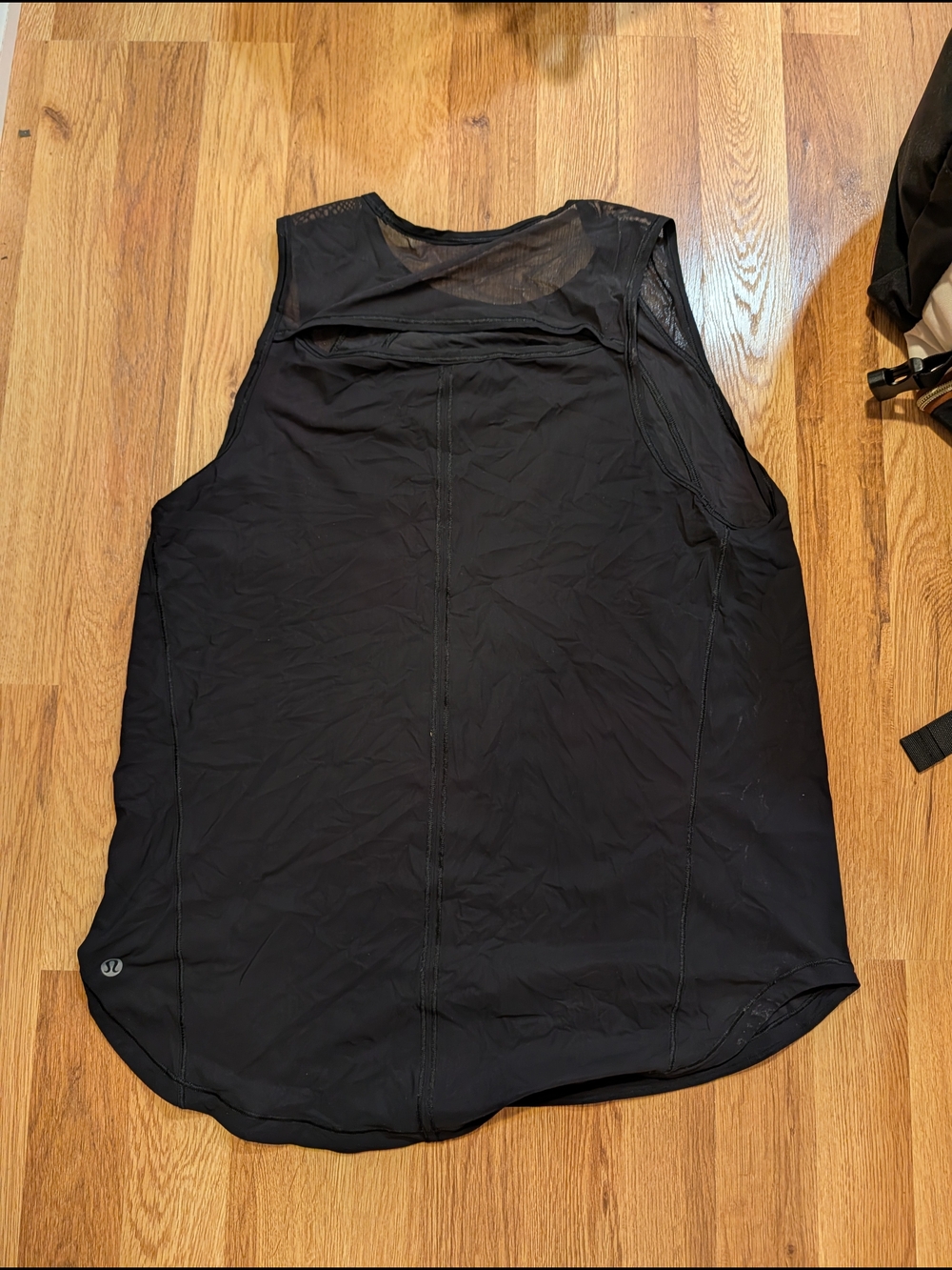 lululemon athletica Black Performance Tank with Mesh Back - Picture 3 of 4